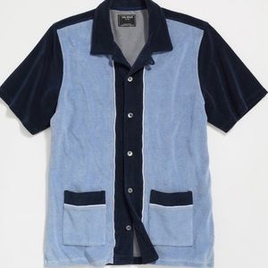 Todd Snyder terry cloth cabana shirt size large